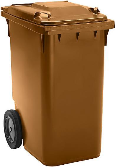 Actual product image kaiserkraft Large plastic waste garbage can, according to DIN EN 840 (360 l)