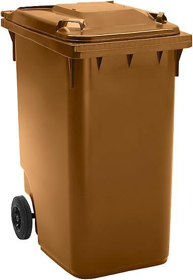 Immagine prodotto kaiserkraft Grande bidone per rifiuti in plastica, secondo la norma DIN EN 840 (360 l)