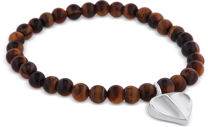 Immagine prodotto Leyda Bracciale a cuore (18 cm, Argento 925, Pietra colorata)