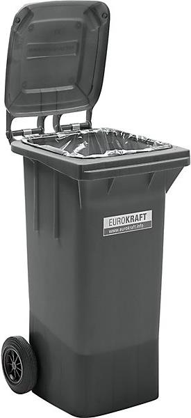 eurokraft pro Grossmülltonne aus Kunststoff, nach DIN EN 840 (120 l)