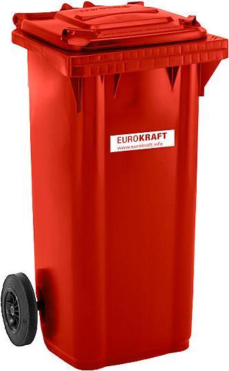 Immagine prodotto eurokraft pro Grande bidone per rifiuti in plastica, secondo la norma DIN EN 840 (120 l)