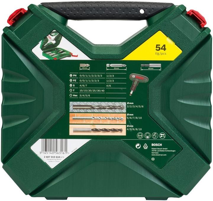 Produktbild Bosch Zubehör X-Line Classic Bohrer- und Schrauber-Set, 54-teilig (Innensechskant)