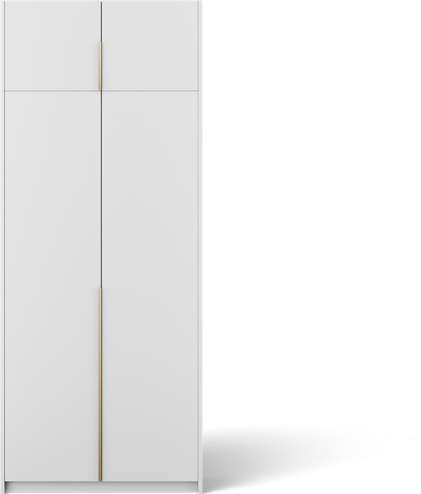 Produktbild ADRK Furniture Bregma II Drehtürenschrank mit Aufsatz (100 x 58 x 250 cm)