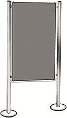 Produktbild Magnetoplan Präsentationswand-Set (134.5 x 180 cm)