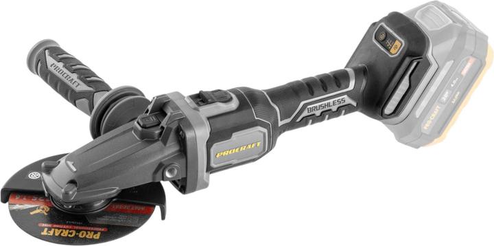 Procraft Industrial AG125Cbb Smerigliatrice angolare a batteria con testa piatta 20 V 125 mm (125 mm)