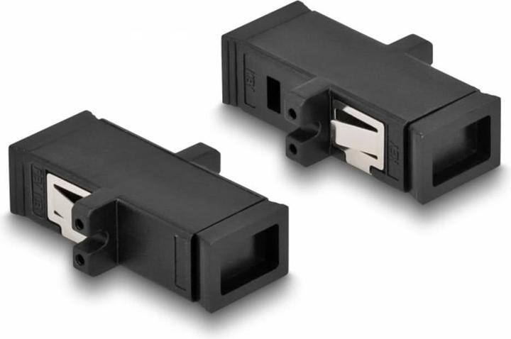 Actual product image Delock Fibre optic coupling MTRJ socket to MTRJ socket black