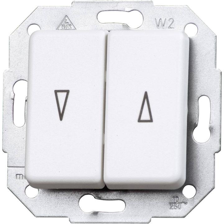 Actual product image Kopp Insert switch for blinds Europe Arctic white, matt 614513080