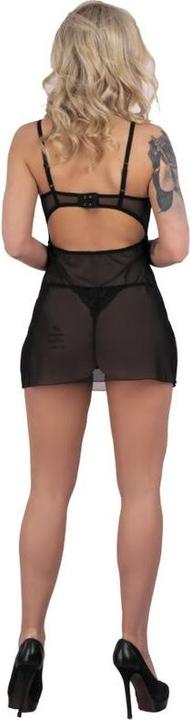 Produktbild LivCo Corsetti Fashion Binella Set Babydoll Thong Black (L, XL)