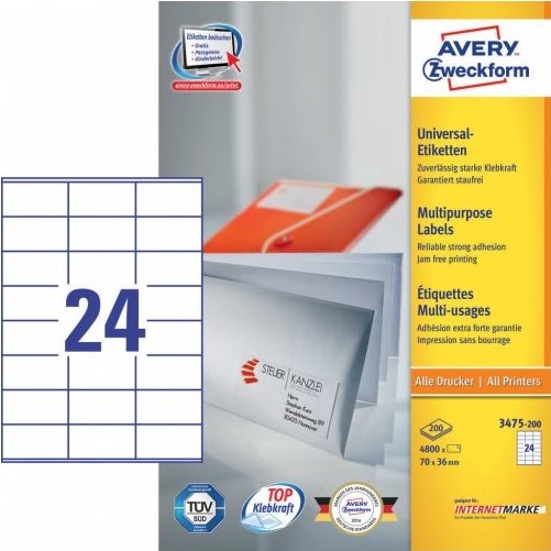 Productafbeelding Avery Universele etiketten