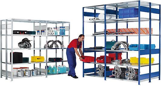 Actual product image eurokraft pro Boltless shelving, double row