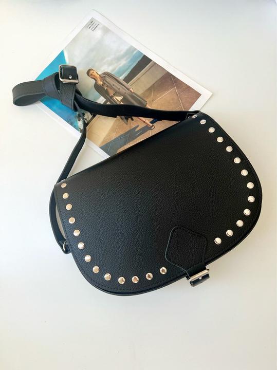 Actual product image Only-Bags.Store Black leather crossbody bag, leather purse, studded bag, shoulder bag, gift for you, from