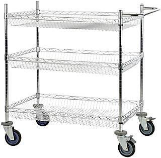 Actual product image kaiserkraft Wire mesh table trolley (225 kg, 3)