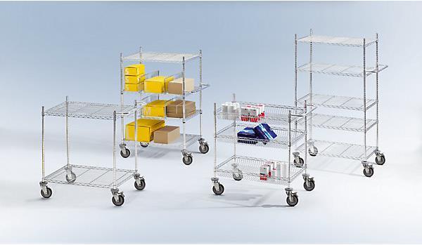 Actual product image kaiserkraft Wire mesh table trolley (225 kg, 3)