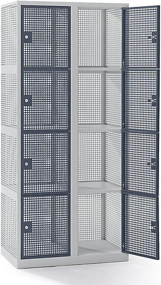 Image du produit eurokraft basic Casier en métal perforé (80 cm, 180 cm)