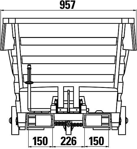 Produktbild kaiserkraft Kippbehälter aus Polyethylen (500 l)