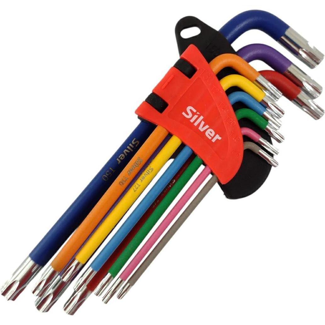 Silver, Chiave esagonale, Torx 9-teilig T10-T50