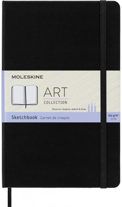 Actual product image Moleskine Sketchbook (13 x 21 cm, Plain, Hardcover)
