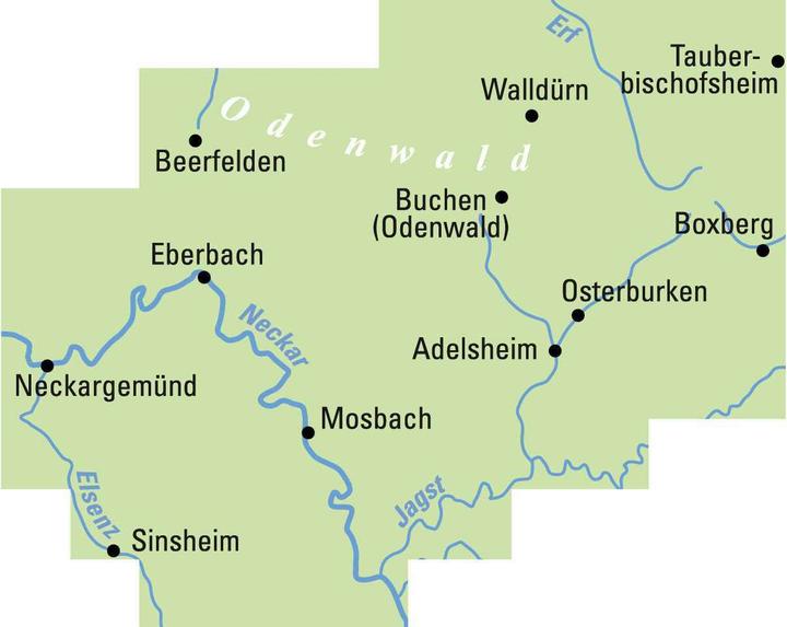 Actual product image ADFC-Region.krte Neckar-Odenwald,1:50.0