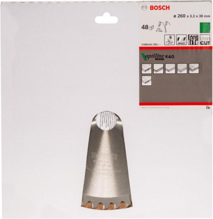 Immagine prodotto Bosch Professional Zubehör Lama circolare per legno PRO, 260 x 3,2 x 30 mm