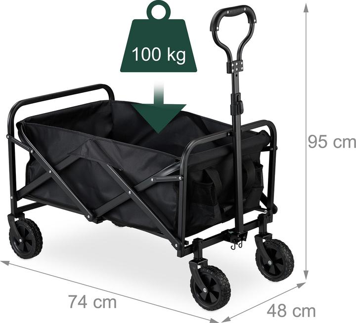 Produktbild Relaxdays Bollerwagen