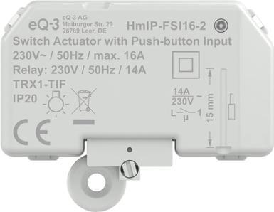 Produktbild Homematic IP Schaltaktor mit Tastereingang (16 A) (Schaltaktor)