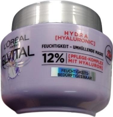 Image du produit L'Oréal Paris Loreal, Elvital, Hydra, masque, 250 ml (300 ml)
