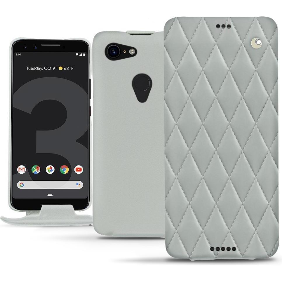 Noreve Lederschutzhülle vertikal (Google Pixel 3 XL), Smartphone Hülle, Grau