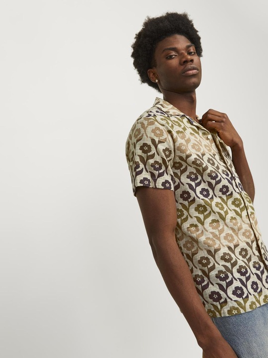 Image du produit Jack & Jones Jprbluflores Print Shirt S/S Ln (L)