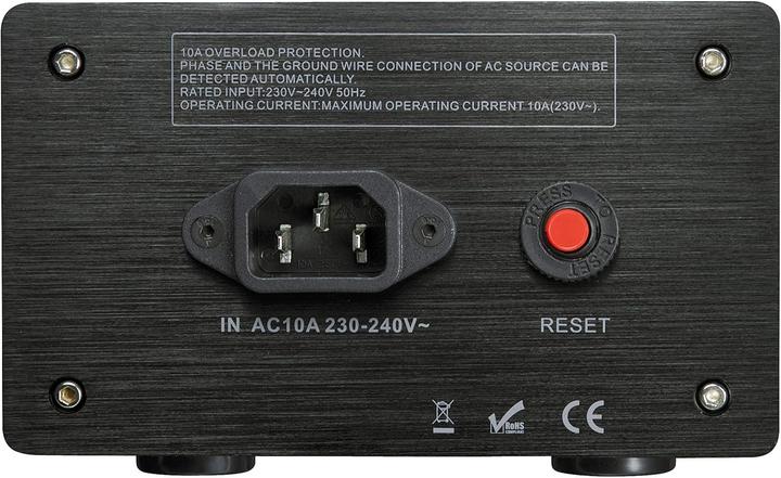 Actual product image Dynavox X4100B Doppelsteckdosenleiste