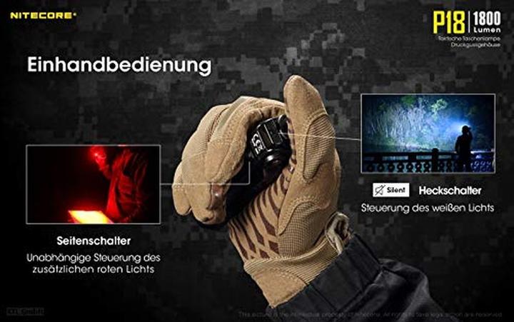Produktbild Nitecore Taschenlampe P18 inkl. Akku (10.50 cm, 1800 lm)