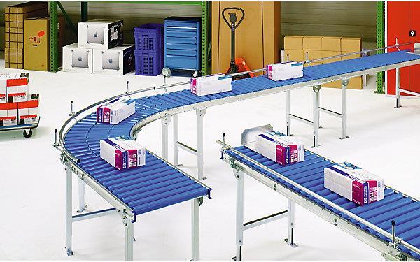 Actual product image Gura Lightweight roller conveyor, aluminum frame with aluminum rollers