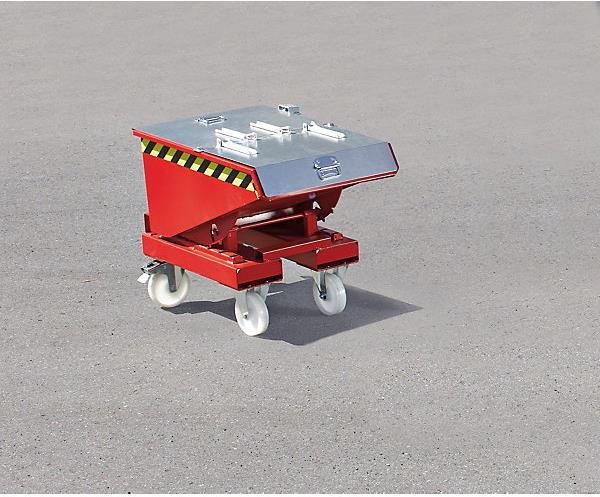 Produktbild eurokraft pro Kippbehälter mit Abrollmechanismus, Stahlblech (150 l)