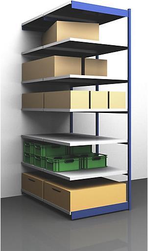 Produktbild kaiserkraft Stabil-Steckregal, doppelseitig