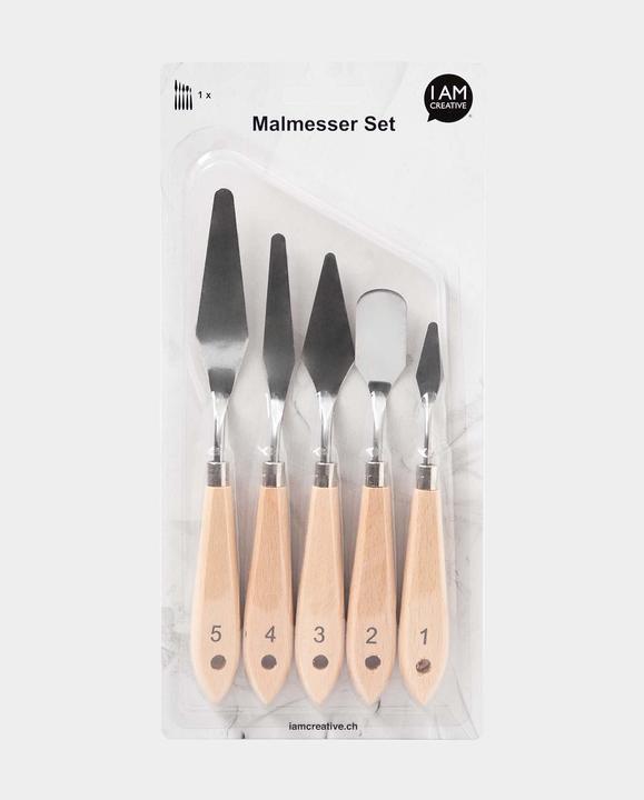 I Am Creative Malmesser Set, 5-teiliges Palettenmesser Set