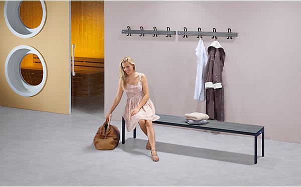 Actual product image eurokraft pro Coat rail with double hooks