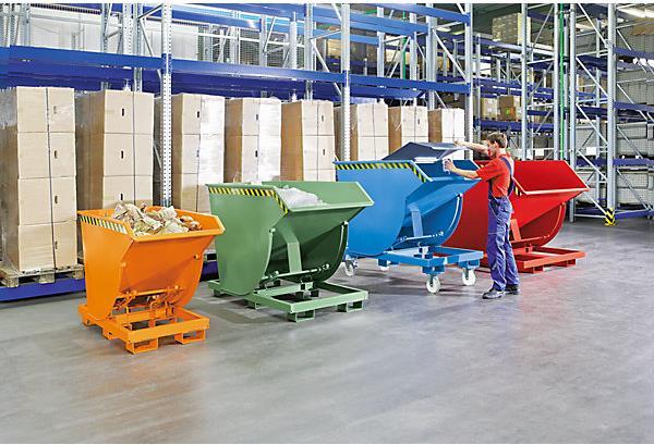 Actual product image eurokraft pro Tilting container, narrow design (750 l)