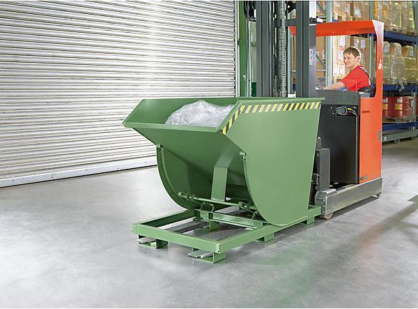 Actual product image eurokraft pro Tilting container, narrow design (750 l)