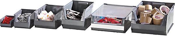 Actual product image kaiserkraft Sight storage box made of PE-regenerate