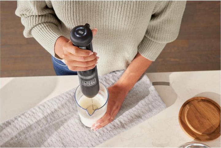 Actual product image Black & Decker Hand Blender Kitchen Wand Black, 2-piece