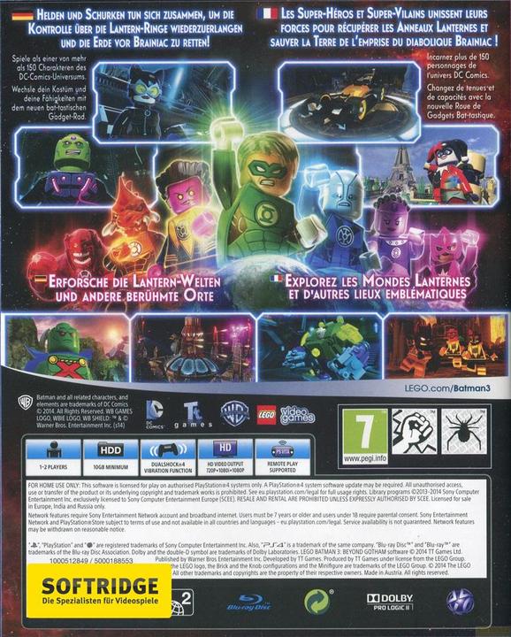Image du produit WB Lego Batman 3 : Beyond Gotham (PS4, Multilingue)