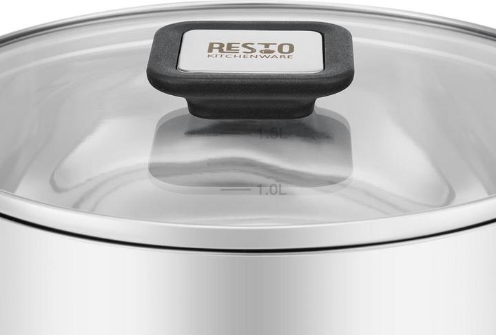 Image du produit Resto CASSEROLE D18CM 2.5L/92202 (Casserole à manche, Acier inoxydable, 18 x 10 cm)