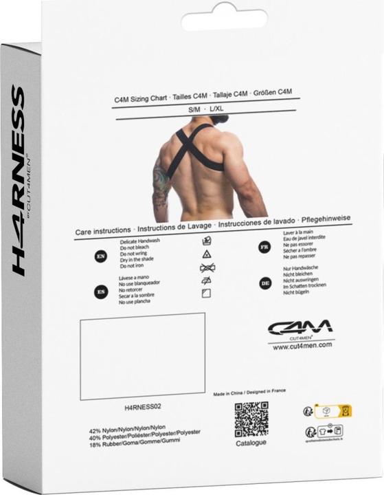 Productafbeelding Cut4men C4m Hero Schwarzes Geschirr S/M (M, S)