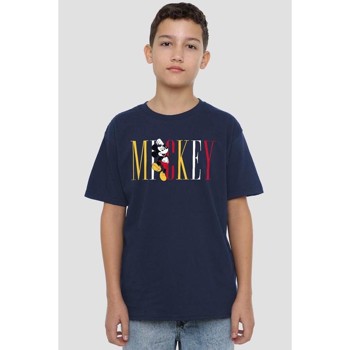 Actual product image Disney Childrens/Kids Mickey Mouse Multicolour Name T-Shirt (128)