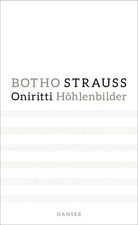Produktbild Oniritti Hoehlenbilder (Deutsch, Botho Strau, 2016)