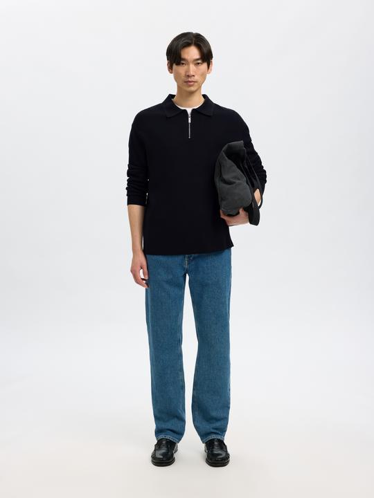 Produktbild Selected Slhteller Fn Relaxed Half Zip Polo Noos (M)