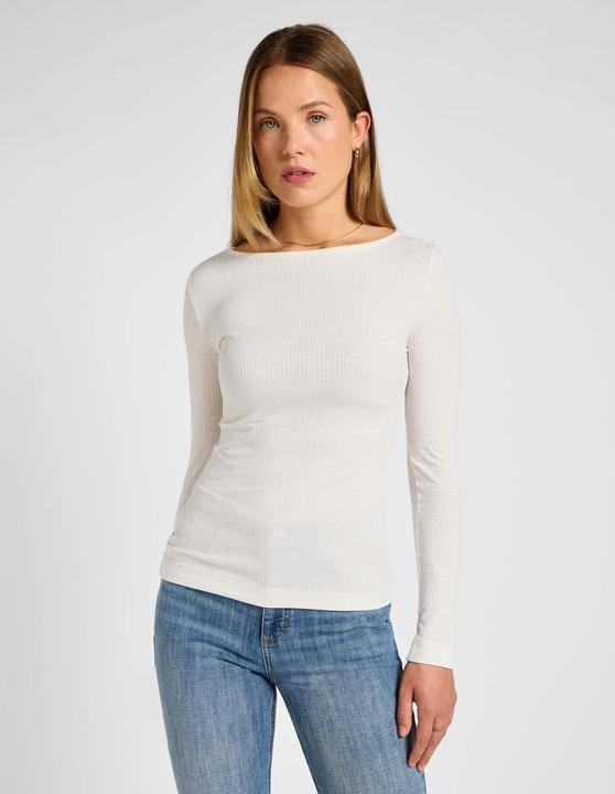 Immagine prodotto Lee Camicia a maniche lunghe Tee con collo a barca (L)