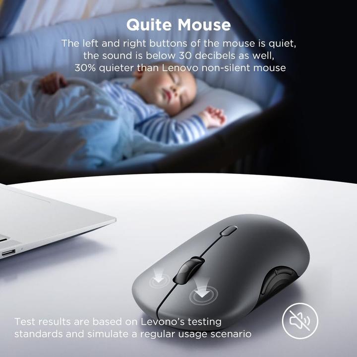 Produktbild Lenovo 700 Multi-Device Wireless Silent Mouse Luna Grey (P) (Kabellos)