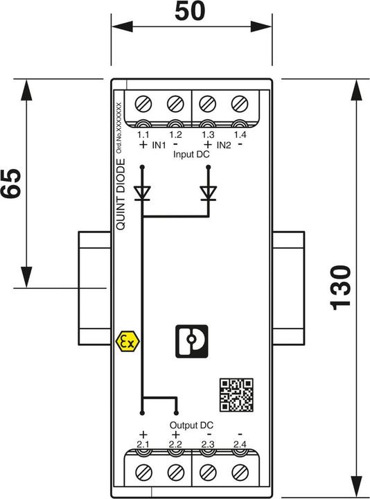 Actual product image Phoenix Contact Quint4 Diode, 48 V DC, 2x20 or 1x40 A