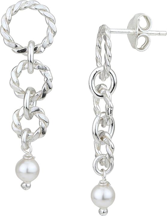 Immagine prodotto Leyda Ohrstecker mit Kettenelement und Perle (Argento 925)