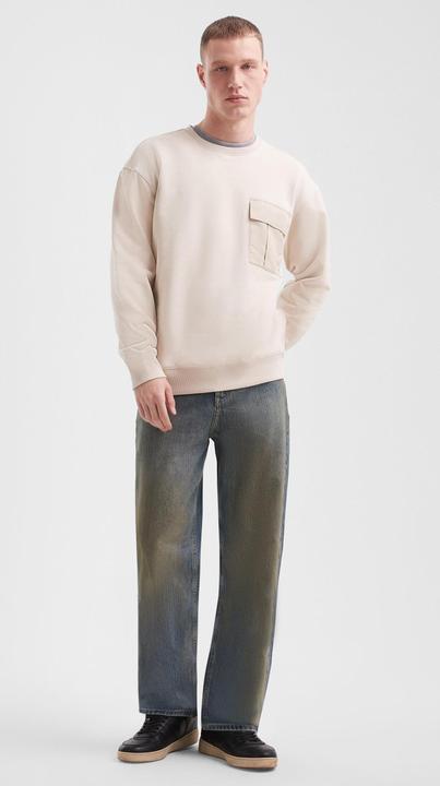 Produktbild s.Oliver Sweatshirt Sweatshirt mit Brusttasche (M)